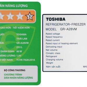 Tu Lanh Toshiba Gr A28vm Ukg 12 Org