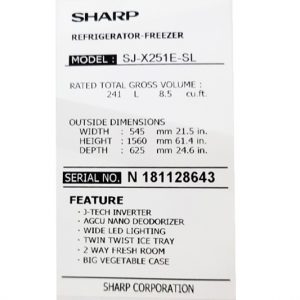 Sharp Sj X251e Sl 12 1