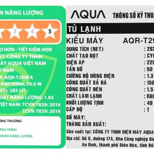 Aqua Inverter 283 Lit Aqr T299fa Fb 13