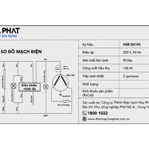 Tu Mat Hoa Phat 195 Lit Hsr D6195 10 700x467